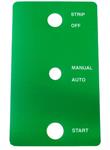 Label, Green, for front switch box