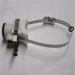 Used clamp on white Universal stallcock , 3^