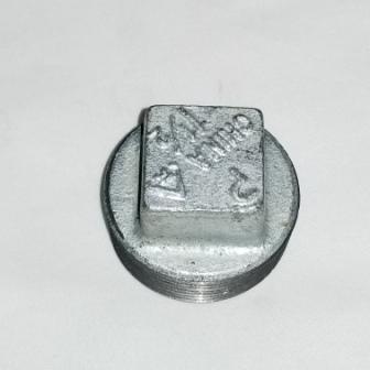 1 1/2" galvanized square plug