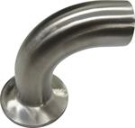 1^ elbow, 90 degree. tri clamp to weld