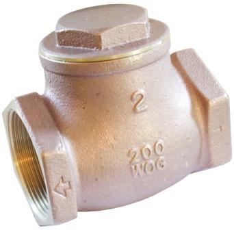 2" Brass check valve