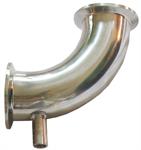 2^ Elbow w/3/8^ ID bottom outlet for drain valve