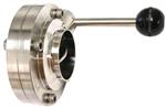 2^ Kleen Flo butterfly valve , weld on