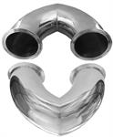 3^ mitered bend , clamp on , 6^ on center