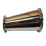 3^ x 2^ eccentric reducer, tri-clamp