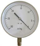 4 1/2^ stainless vacuum gauge, adjustable
