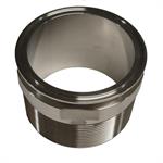 4^ Tri clamp X male NPT threaded adaptor