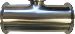 4^ x 2^ x 4^ Tee, clamp on