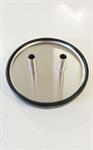 5/8^ ID stainless trap lid with gasket-straight inlets