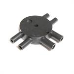 Black alternating air manifold for look in claw-CB