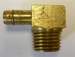 Brass 1/4^ NPT x 1/4^ Barb EL Fitting