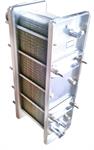 Eco Stainless 55 plate cooler, single pass with bracket