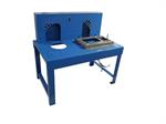 Large horizontal stand with 256-T motor base, blue