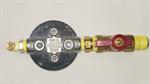 Oil filter housing with 1/2^ ball valve