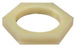 Plastic nut for heavy duty wash vat drain
