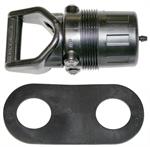 Plastic pneumatic hose shutoff for 5/8^ ID with