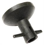 Rubber check valve for quart jar trap