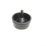 Rubber stopper for wash vat drain