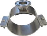 Stainless 4^ milk line clamp, with gasket