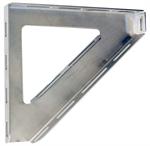 Stainless dual 3^ bracket for black/gray line clamps