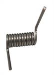 Stainless steel spring for filter dispenser door