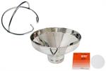Stainless strainer with insert & 1 box of filters