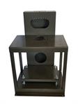 Vertical stand with belt guard for Lobe pump
