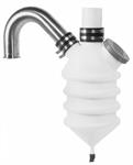 White rippled Moisture trap assembly w/ bend