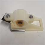 Used 1 1/2^ white plastic mik valve, new rubber
