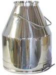 Stainless 90lb. bucket, WITH short handle