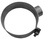 Stainless cylinder clamp with 1/2^ NPT thread, 3^