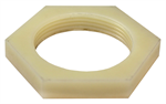Plastic nut for heavy duty wash vat drain