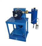 E-5 pump on vertical stand with 2^ oil reclaimer,