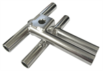 Stainless 9/32^, back to front tee for 14300