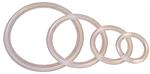 3^ Clear silicone tri clamp gasket