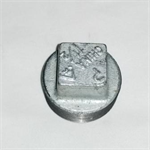 1^ galvanized square plug