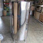 125 gallon vertical wash vat w/lid & si 31^D x 40^