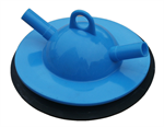 Blue plastic trap lid