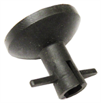 Rubber check valve for quart jar trap