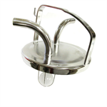 Stainless trap lid with 90's, 3/4^ WITH checkball