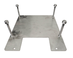 SS plate to mount CIP block in DL style tray