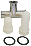 Wash plug set with gaskets, with 2^ stainless tee