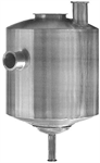 Receiver jar for highline, with straight inlets