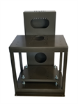 Vertical stand with belt guard for Lobe pump