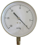 4 1/2^ stainless vacuum gauge, adjustable