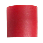 Red plastic cap for restrictor